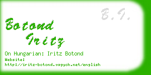 botond iritz business card